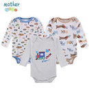 Mother Nest 3 PcsLot Baby Romper Infant Romper Long Sleeve Jumpsuit Romper 12 Colors Brand Baby Girl Boy Clothing Christmas-XTCP16303B-3M-JadeMoghul Inc.