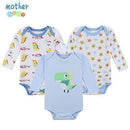 Mother Nest 3 PcsLot Baby Romper Infant Romper Long Sleeve Jumpsuit Romper 12 Colors Brand Baby Girl Boy Clothing Christmas-XTCP16304B-3M-JadeMoghul Inc.
