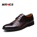 MRCCS Crocodile Pattern Leather Men's Wedding Shoes,For Business Dress Formal Wear,Luxury Style Male Brand Shoes Spring/Winter-Black-6.5-JadeMoghul Inc.