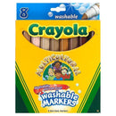 MULTICULTURAL WASHABLE MARKERS 8PK-Arts & Crafts-JadeMoghul Inc.