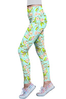 Muse Lucy Green Floral Print Performance Leggings - Women-Muse-XS-Mint/Green-JadeMoghul Inc.