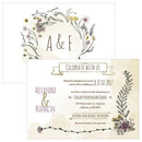 Natural Charm Horizontal Invitation (Pack of 1)-Weddingstar-JadeMoghul Inc.