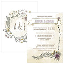 Natural Charm Vertical Invitation (Pack of 1)-Weddingstar-JadeMoghul Inc.
