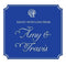 Nautical Seashell Miniature Cling Royal Blue (Pack of 1)-Wedding Signs-Harvest Gold-JadeMoghul Inc.