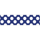 NAVY W POLKA DOTS STRAIGHT BORDERS-Learning Materials-JadeMoghul Inc.
