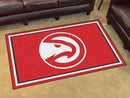 4x6 Area Rugs NBA Atlanta Hawks 4'x6' Plush Rug