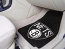 Car Mats NBA Brooklyn Nets 2-pc Carpeted Front Car Mats 17"x27"