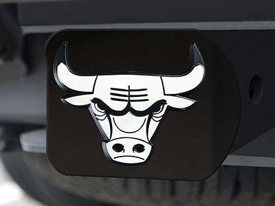 Trailer Hitch Covers NBA Chicago Bulls Black Hitch Cover 4 1/2"x3 3/8"