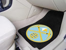 Rubber Car Mats NBA Denver Nuggets 2-pc Carpeted Front Car Mats 17"x27"