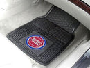 Custom Car Mats NBA Detroit Pistons 2-pc Vinyl Front Car Mats 17"x27"