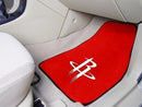 Rubber Car Mats NBA Houston Rockets 2-pc Carpeted Front Car Mats 17"x27"