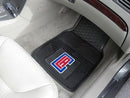 Rubber Car Mats NBA Los Angeles Clippers 2-pc Vinyl Front Car Mats 17"x27"