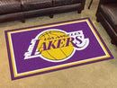 4x6 Area Rugs NBA Los Angeles Lakers 4'x6' Plush Rug