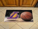 Outdoor Welcome Mats NBA Los Angeles Lakers Scraper Mat 19"x30" Ball