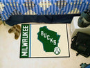 Area Rugs NBA Milwaukee Bucks Uniform Starter Rug 19"x30"