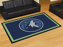 5x8 Rug NBA Minnesota Timberwolves 5'x8' Plush Rug