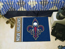 Outdoor Rugs NBA New Orleans Hornets Uniform Starter Rug 19"x30"