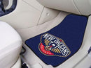 Car Floor Mats NBA New Orleans Pelicans 2-pc Carpeted Front Car Mats 17"x27"