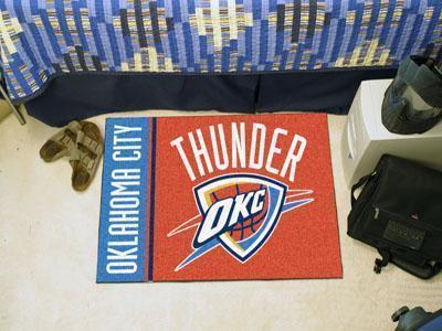 Outdoor Rug NBA Oklahoma City Thunder Uniform Starter Rug 19"x30"