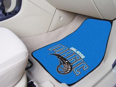Car Floor Mats NBA Orlando Magic 2-pc Carpeted Front Car Mats 17"x27"