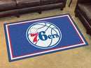 4x6 Area Rugs NBA Philadelphia 76ers 4'x6' Plush Rug