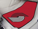 Weather Car Mats NBA Portland Trail Blazers 2-pc Carpeted Front Car Mats 17"x27"