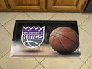 Custom Welcome Mats NBA Sacramento Kings Scraper Mat 19"x30" Ball