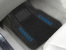 Custom Car Mats NCAA Kansas Deluxe Mat 21"x27"