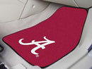 Car Mats NCAA Alabama 2-pc Carpeted Front Car Mats 17"x27"