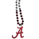 NCAA - Alabama Crimson Tide Mardi Gras Necklace-Jewelry & Accessories,College Jewelry,College Necklaces,Mardi Gras Bead Necklaces-JadeMoghul Inc.