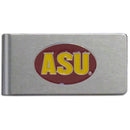 NCAA - Arizona St. Sun Devils Brushed Metal Money Clip-Wallets & Checkbook Covers,Money Clips,Brushed Money Clips,College Brushed Money Clips-JadeMoghul Inc.