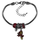 NCAA - Arizona St. Sun Devils Euro Bead Bracelet-Jewelry & Accessories,Bracelets,Euro Bead Bracelets,College Euro Bead Bracelets-JadeMoghul Inc.