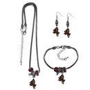 NCAA - Arizona St. Sun Devils Euro Bead Jewelry 3 piece Set-Jewelry & Accessories,College Jewelry,Arizona St. Sun Devils Jewelry-JadeMoghul Inc.