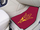 Weather Car Mats NCAA Arizona State 2-pc Carpeted Front Car Mats 17"x27"