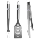 NCAA - Arizona Wildcats 3 pc Stainless Steel BBQ Set-Tailgating & BBQ Accessories,BBQ Tools,3 pc Steel Tool SetCollege 3 pc Steel Tool Set-JadeMoghul Inc.