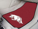 Car Floor Mats NCAA Arkansas 2-pc Carpeted Front Car Mats 17"x27"