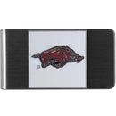 NCAA - Arkansas Razorbacks Steel Money Clip-Wallets & Checkbook Covers,Money Clips,Steel Money Clips,College Steel Money Clips-JadeMoghul Inc.