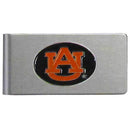 NCAA - Auburn Tigers Brushed Metal Money Clip-Wallets & Checkbook Covers,Money Clips,Brushed Money Clips,College Brushed Money Clips-JadeMoghul Inc.
