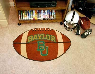 Round Rugs For Sale NCAA Baylor Football Ball Rug 20.5"x32.5"