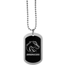 NCAA - Boise St. Broncos Chrome Tag Necklace-Jewelry & Accessories,Necklaces,Chrome Tag Necklaces,College Chrome Tag Necklaces-JadeMoghul Inc.