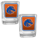 NCAA - Boise St. Broncos Square Glass Shot Glass Set-Beverage Ware,Shot Glass,Graphic Shot Glass,College Graphic Shot Glass,-JadeMoghul Inc.