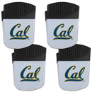 NCAA - Cal Berkeley Bears Chip Clip Magnet with Bottle Opener, 4 pack-Other Cool Stuff,College Other Cool Stuff,Cal Berkeley Bears Other Cool Stuff-JadeMoghul Inc.