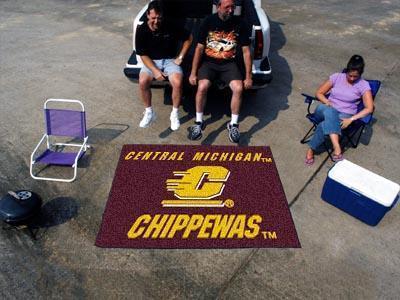 BBQ Grill Mat NCAA Central Michigan Tailgater Rug 5'x6'