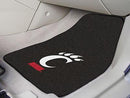 Rubber Car Mats NCAA Cincinnati 2-pc Carpeted Front Car Mats 17"x27"