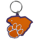 NCAA - Clemson Tigers Home State Flexi Key Chain-Key Chains,College Key Chains,College Home State Flexi Key Chains-JadeMoghul Inc.