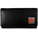 NCAA - Clemson Tigers Leather Women's Wallet-Wallets & Checkbook Covers,Women's Wallets,College Women's Wallets-JadeMoghul Inc.