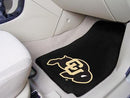 Weather Car Mats NCAA Colorado 2-pc Carpeted Front Car Mats 17"x27"