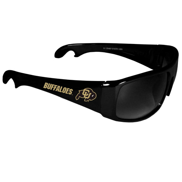 NCAA - Colorado Buffaloes Wrap Bottle Opener Sunglasses-Sunglasses, Eyewear & Accessories,College Eyewear,College Sunglasses,Bottle Opener Sunglasses-JadeMoghul Inc.