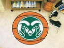 Round Area Rugs NCAA Colorado State Basketball Mat 27" diameter