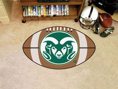 Round Rugs For Sale NCAA Colorado State Football Ball Rug 20.5"x32.5"